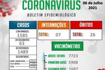 INFORMAÇÕES OFICIAIS DA VIGILÂNCIA EPIDEMIOLÓGICA MUNICIPAL