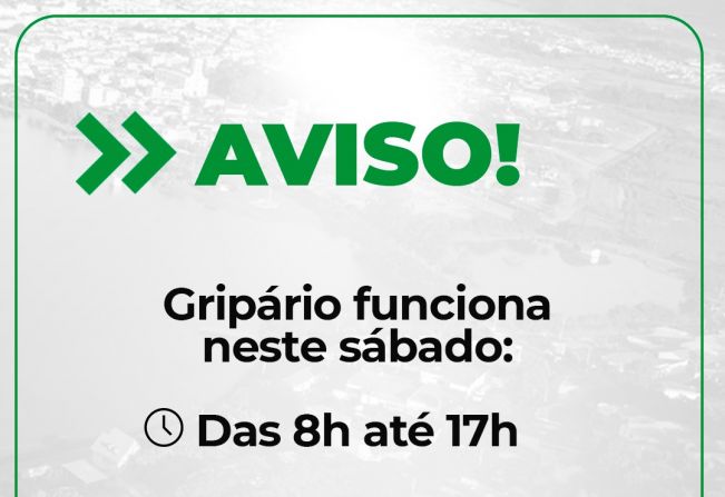Gripário ficará aberto aos sábados para atender casos suspeitos de coronavírus